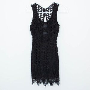 ASTR Crochet Floral Sheath Sleeveless‎ Dress Size XS